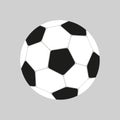 Football icon in flat style. Vector Soccer ball. Sport object for you design projects Royalty Free Stock Photo